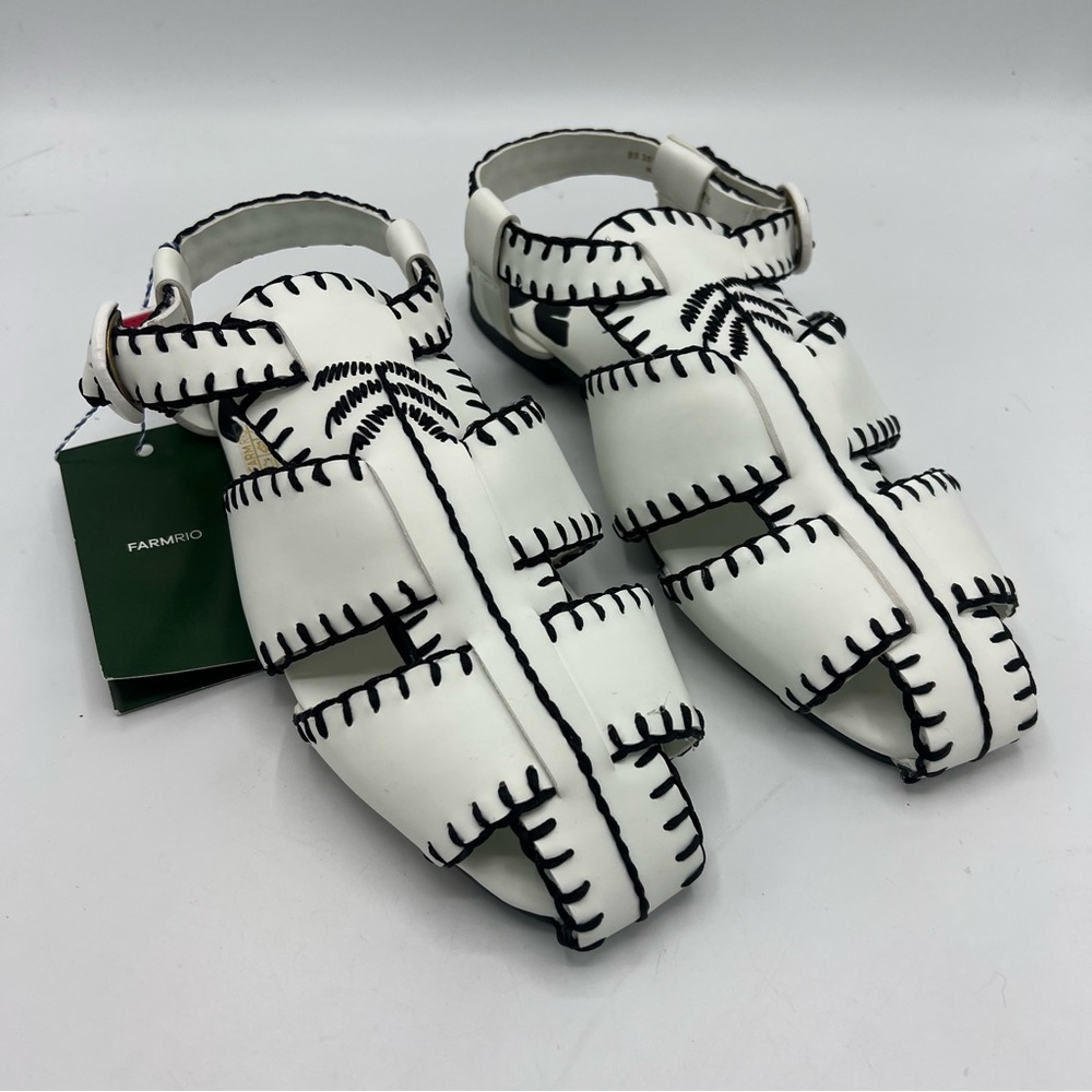 NWT FARM Rio Palm Tree Sandal